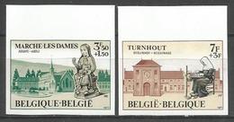 Belgique - R056 - N° 1571/2 - Non Dentelé - Abbaye Marche-les-Dames - Béguinage Turnhout - Autres & Non Classés