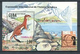 194 CUBA 1983 - Yvert BF 76  - Belette - Neuf ** (MNH) Sans Trace De Charniere - Neufs