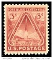 1948 USA 100 Years  "Fort Bliss" Texas Stamp Sc#976 Rocket Space - United States