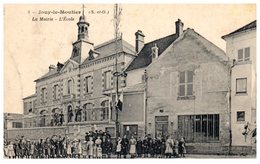 78 - JOUY Le MOUTIER --  La Mairie - L'Ecole - Jouy Le Moutier