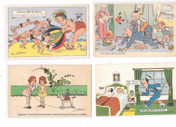 Delcampe - 9879 - Lot De 8 CPA Humoristiques, - 5 - 99 Karten