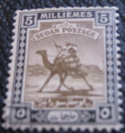 Sudan 1921 Camel Postman 5m - Used - Sudan (...-1951)