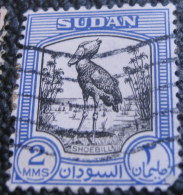 Sudan 1951 Shoebill Bird 2m - Used - Sudan (...-1951)