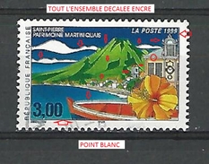 VARIÉTÉS  1999  N° 3244  SAINT PIERRE MARTINIQUE  PHOSPHORESCENTE OBLITÉRÉ 0.50 € - Oblitérés