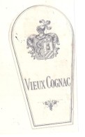 étiquette -  1896 - étiquette Notée 1896 - Par Imprimeur - Vieux Cognac - Whisky