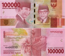 INDONESIA       100,000 Rupiah      P-New       2016/2016   UNC  [ 100000 ] - Indonesië