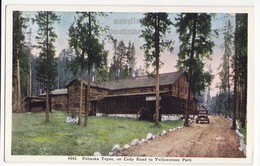 PAHASKA TEPEE On CODY ROAD TO YELLOWSTONE NATIONAL PARK WY WYOMING 1920s Vintage Postcard - Yellowstone