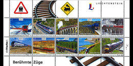Liechtenstein - Postfris / MNH - Sheet Bekende Treinen 2017 NEW! - Unused Stamps