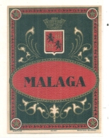 étiquette -  1900/1930 - MALAGA -belle étiquette Sur Papier Martelé - Rum