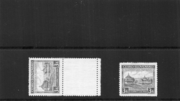 Czechoslovakia 2 Old Unsued Stamps - Ongebruikt