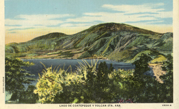 CPA (  Republica De El Salvador)lago De Coatepeque Y Volcan Sta .ana - El Salvador