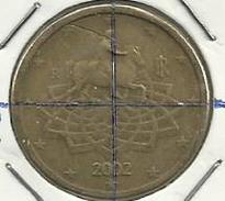 V66 - 50 CENT. ITALIA - VARIANTE 2002 - Errors And Oddities