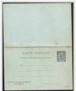 Congo Francese/Congo Français/French Congo: Intero Postale, Postal Stationery, Entier Postaux - Briefe U. Dokumente