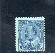 CANADA 1903-9 * - Neufs