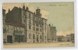 26 Drome Valence Hotel Des Postes Manufacture Porcelaines 1914 Carte Toilée - Valence