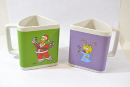 Lot De Deux Mug The Simpson Homer Et Maggie, Série Quick De 2011. Tasse Mug Triangle - Cups