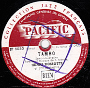 78 T. 25 Cm - état B -  HENRI ROSSOTTI - TAMBO - CAVACUINHO - 78 T - Disques Pour Gramophone