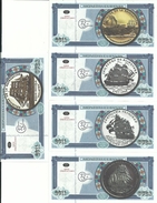 5 BILLETES - IMPRESIONES DE SEGURIDAD - EMBARCACIONES- BASADA EN MONEDAS COLECCIONABLES - 2011 - Kuba