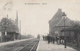 Ste Kathelijne Waver .- STATIE ,station,gare , Train,trein ( F.De Blende ,Borgerhout ) - Sint-Katelijne-Waver