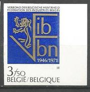 Belgique - R071 - N° 1609 - Non Dentelé - Fédération Des Industries Belges - Autres & Non Classés