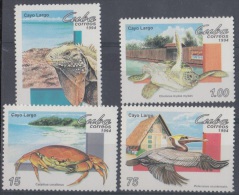 1994.45- * CUBA 1994. MNH. CAYOS DE * CUBA. * CUBAN KEY FAUNA. TORTUGAS. CANGREJOS. PELICANO. IGUANA. BIRD. TORTLE. - Unused Stamps