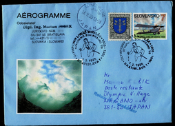 541-SLOVAKIA Aérogramme-with Imprint  NAGANO Winter Olympiade-Olympia Commemorative Stamp Ski 1998 - Hiver 1998: Nagano