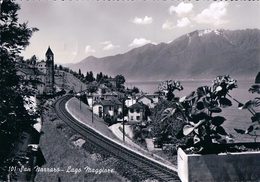 San Nazzaro, Lago Maggiore, Chemin De Fer (101) Marquée Par L'écriture Du Verso - San Nazzaro