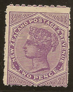 NZ 1882 2d QV SSF Pirie Paper SG 272 HM #YS171 - Nuovi