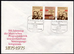 DDR 1975 - Karl MARX - MiNr.2050-2052 Sonderstempel FDC - Karl Marx