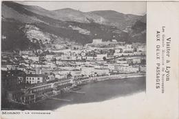 MONACO,DYNASTIE DES GRIMALDI,LA CONDAMINE,1907,pub De Lyon,grands Magasins Et Nouveautés Aux Deux Passages - Autres & Non Classés