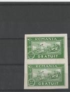 ROUMANIE - 2 TIMBRES FRANCHINE NEUFS** NON DENTELES N° 2 - 1934 - VOIR SCAN - Autres & Non Classés