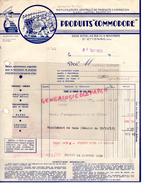 42 -ST SAINT ETIENNE - FACTURE PRODUITS COMMODORE- MANUFACTURE PRODUITS ENTRETIEN-ENCAUSTIQUE- 4- RUE 11 NOVEMBRE-1938 - 1900 – 1949