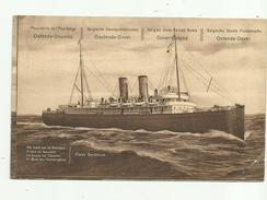 Oostende  *   Paquebots  De L'Etat Belge (Ligne Ostende - Douvres)  - Pieter Deconinck  (10ct - 1914) - Bootkaarten