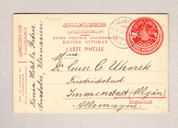 Türkei Konia 1.6.1914 UPU Ganzsache 20paras Nach Immenstadt - Lettres & Documents