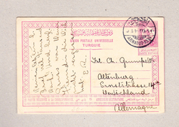 Türkei Bebek 8.9.1912 Ganzsache Nach Altenburg D - Brieven En Documenten