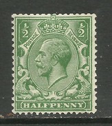 GB 1924 - 26 KGV 1/2d Green Wmk 111 Umm SG 418 ( T113) - Unused Stamps