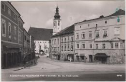 AK - OÖ - PEUERBACH - Straßenansicht Oberer Kirchenplatz 50er - Grieskirchen