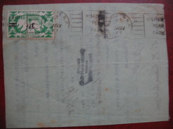 Lettre Certificat De Remise Papeete 1948 - Storia Postale