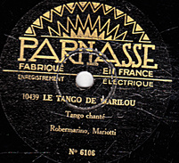 78 T. - 25 Cm - état B - LE TANGO DE MARLOU - TOUJOURS PRES DE MON COEUR - 78 T - Disques Pour Gramophone