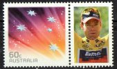 Australia 2011 Cadel Evans - Cycling Tour De France Winner With 60c Red Southern Cross MNH - Nuevos