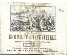 71 Charnay     Etiquette De  Vin  Brouilly Pissevielle - Autres & Non Classés