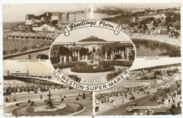 Greetings From Weston-super-Mare, 1962 Multiview Postcard - Weston-Super-Mare