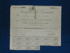 Certificato 200 Azioni "Lanificio Di Gavardo" 1967 - Textiel