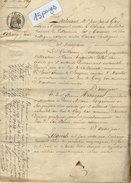 Delcampe - VP9235 - CASSENEUIL - Acte De 1859 - Echange & Vente De Biens Par BOURRONCLE à AIENCAUD Maison & Terres à HAUTERIVE - Manuscrits