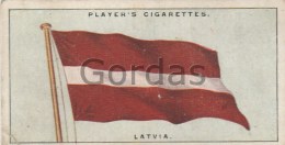 Player's Cigarettes Card - Latvia - Flags Of The League Of Nations - Player's