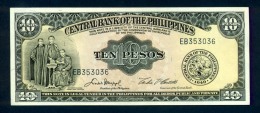 Banconota Philippines 10 Pesos 1949 FDS - Filipinas