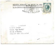 MONACO LETTRE A EN TETE DE MONACO DU 22/5/1958 - Franking Machines (EMA)