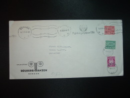 LETTRE Pour AUTRICHE TP 50 + 35 + 5 OBL. + OBL.MEC.8 6 64 BERGEN + SOLBERG HANSEN DIPLOM-OPTIKER - Storia Postale