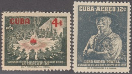 1957-295 CUBA REPUBLICA 1957 Ed.682-83. BOYS SCOUTS LORD BADEM POWELL MNH. - Ungebraucht