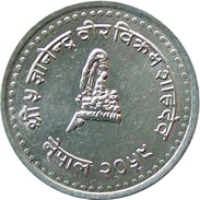 NEPAL 50 PAISA SWAYAMBHUNATH TEMPLE ALUMINUM COIN NEPAL 2002 KM-1149 UNCIRCULATED UNC - Népal